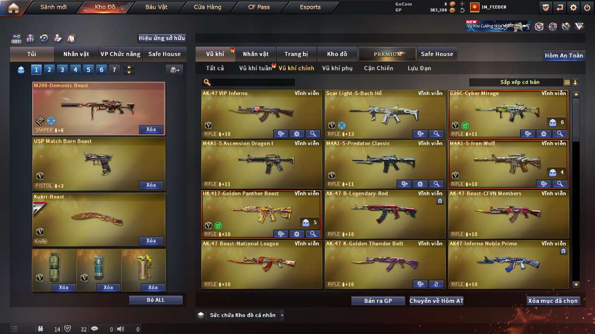 shop acc cf uy tin gia re